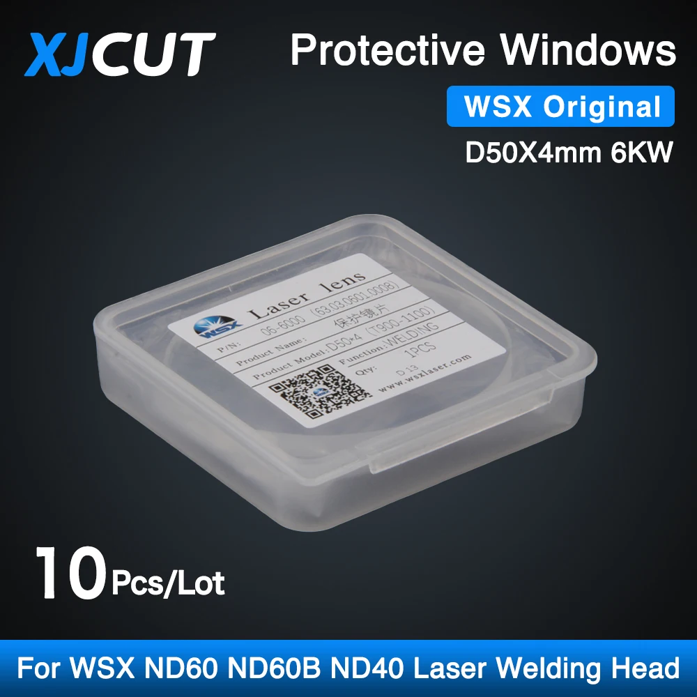 10 قطعة/الوحدة WSX الأصلي واقية ويندوز عدسة D50 * 4 6000 واط عدسة بصرية ل WSX ND60 ND60B ND40 الليزر لحام رئيس 900-1100nm #1