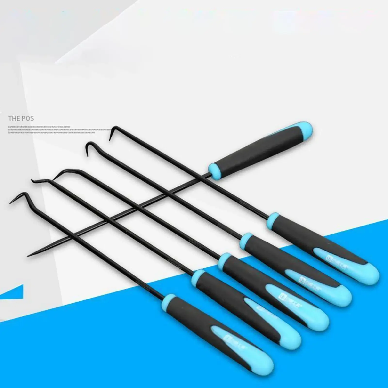 Juego de 6 Ganchos para Retenes de Aceite de 240 mm, Herramienta Portátil y Resistente para Remover Juntas Tóricas, para Mantenimiento de Vehículos Industriales, Camiones y Talleres