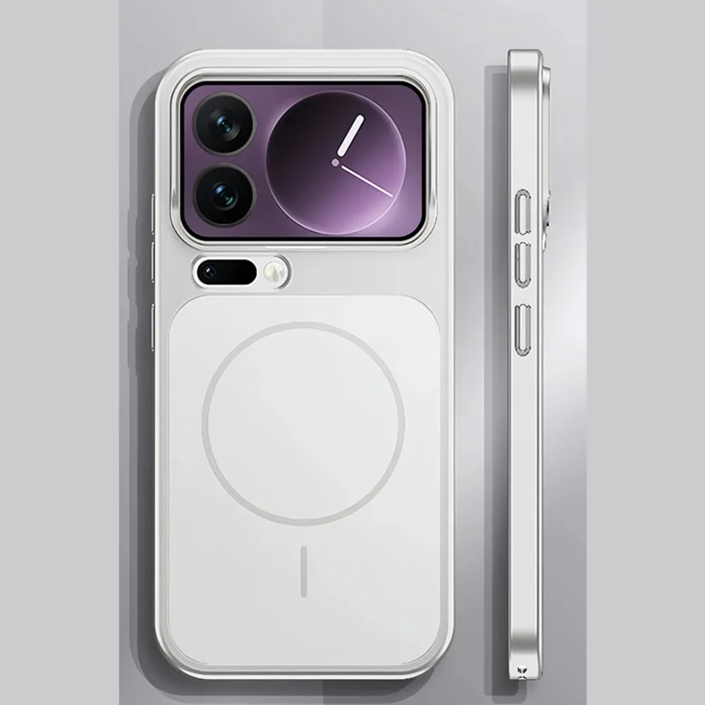 Original ag nano vidro fosco magnético carga sem fio armadura capa de telefone para xiaomi 1717 pro 17promax 5g