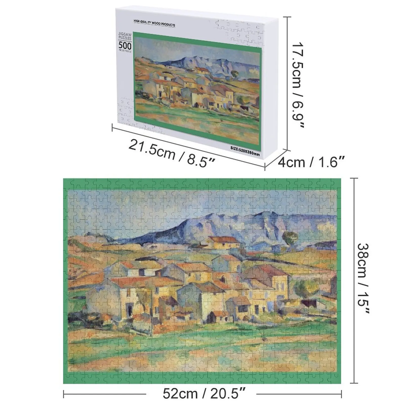 La Montagne Sainte-Victoy - Paul Cezanne - c1886 بازل قطع ألعاب رواية للأطفال 2022 بازل على شكل حيوانات