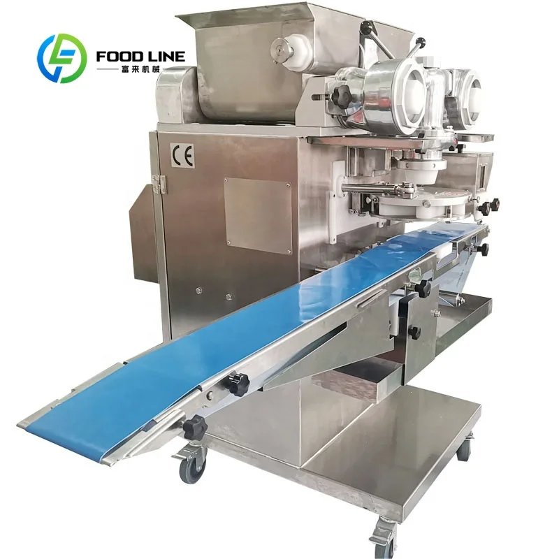 Custom filled pretzel maker encrusting forming machine stable dough feeding food grade parts for snack bakery production plant