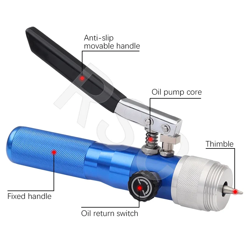CT/VG-300A Hydraulic Swaging Tool Kit, 11 Heads Tube Expander 10-42mm for HVAC Copper/Aluminum Pipe Expanding Machine