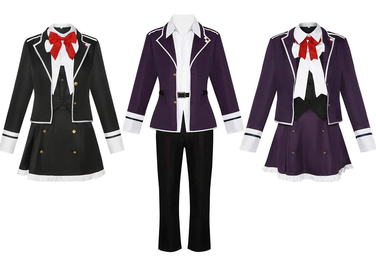 

Sakamaki Ayato Cosplay Costume Komori Yui Cosplay Costume DIABOLIK LOVERS Cos Outfits School Uniform Halloween Carnival Dress