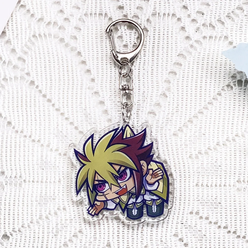 1/16PCS Anime Characters Yu-Gi-Oh! Acrylic Keychain Accessories Funny Cute​ Keyrings Friends Gifts Bag Charms Backpack Pendant