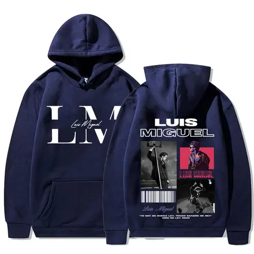Imagen 2 del producto Sudaderas con capucha gráficas del rapero Luis Miguel Album Tour para hombre, sudaderas Punk de Hip Hop Harajuku, sudadera informal de lana de alta calidad para hombres y mujeres