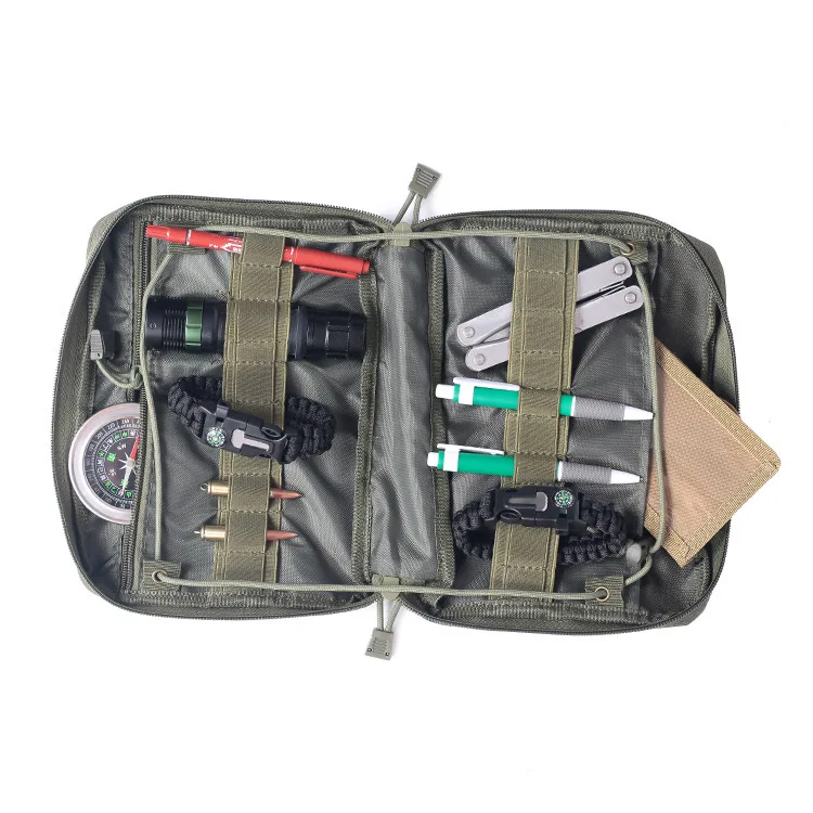 Bolsa Tática Médica Portátil para Uso Externo, Organizador de Cintura MOLLE para Camping, Caminhada, Viagem e Carro
