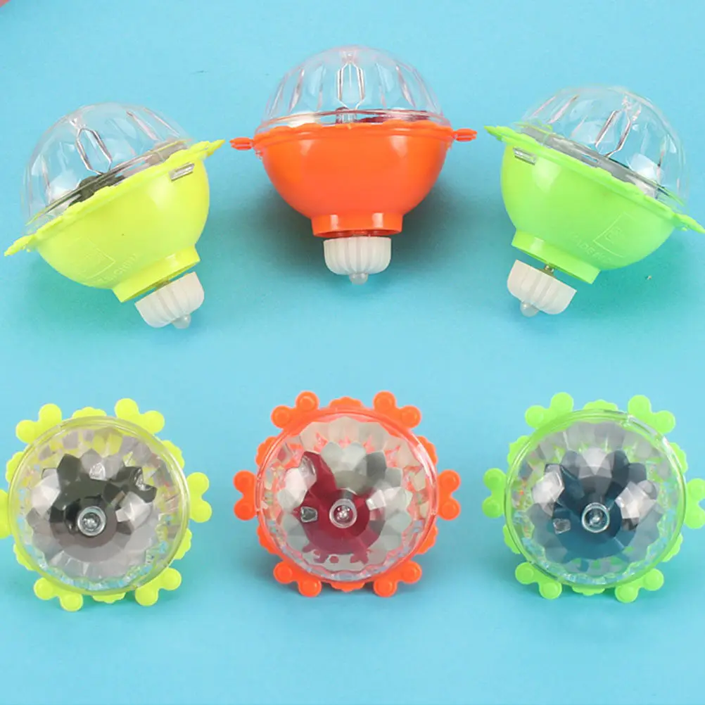 

Набор из 6 детских игрушек-гироскопов с мигающими колесами, светящимися в темноте, из АБС-пластика, светящиеся детские игрушки-новинки