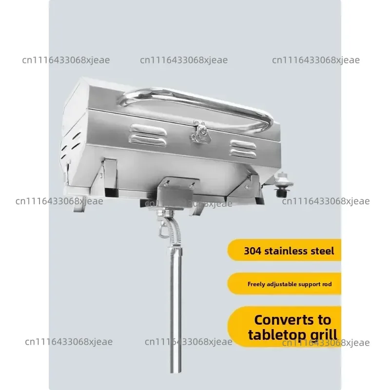 Adjustable Grill Inclined Bracket Mount BBQ Stove Propane Barbecue Accessories Gas Grill