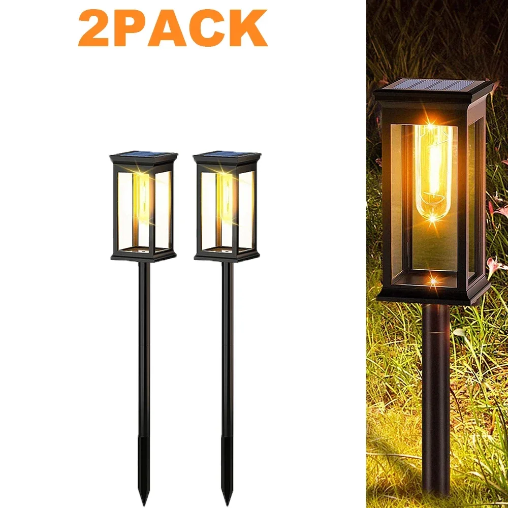 LED-buitenverlichting op zonne-energie Wolfraamlicht IP65 Waterdicht Lange uithoudingsvermogen Tuingazonlicht Zonne-landschapsverlichting voor tuin