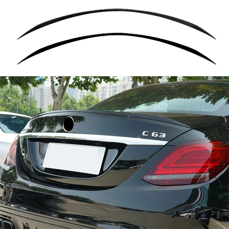 GLOSS 2015 - 2021 For Mercedes Benz C Class W205 AMG Sedan C180 C200 C260 C43 C63 Rear Trunk Spoiler Wing Lid Flap Spoilers Lip