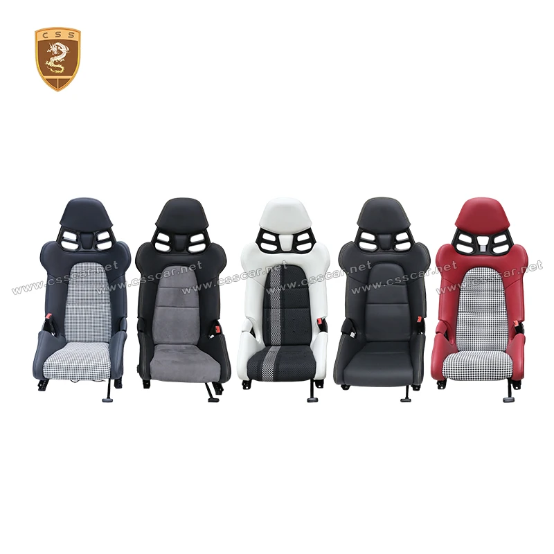 A Pair Dry Carbon Fiber Car Racing Seat For Porsche 911 Boxster Cayman Panamera Taycan GT3RS Replacement Car Inner Bodykits