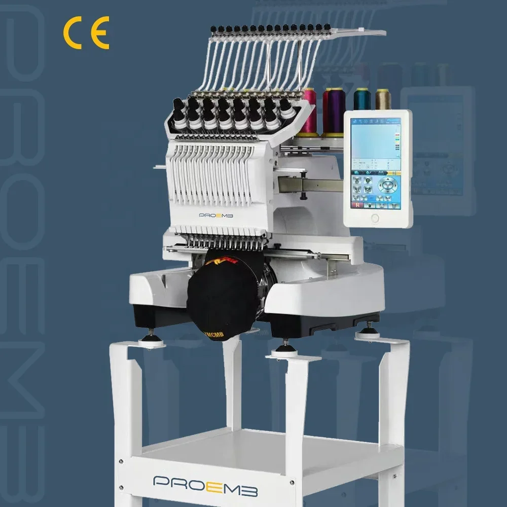 

PROEMB high quality hat embroidery machine Computerized embroidery machine single head Embroidery machine