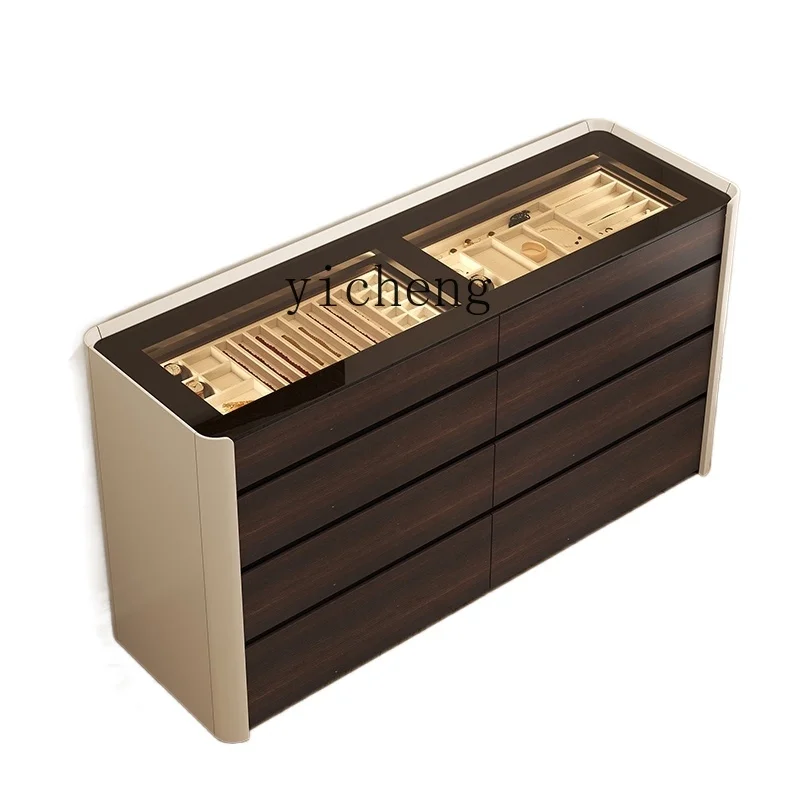 ZC Dresser Chest of Drawers Integrated Eight Spares Cabinet Bedroom Jewelry Cabinet Cloakroom Storage Cabinet