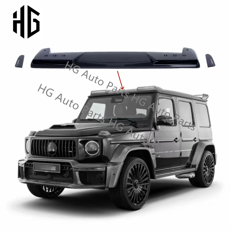 

New Product Car Accessories Carbon Fiber Roof Wing Spoiler with LED Light Body Kit For 2025 Mercedes Benz G Class W465 Roof Wing