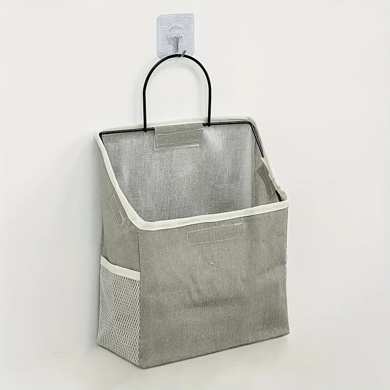 Storage Hanging Bag Wall-Mounted Dormitory Wall Storage Bag Fabric Rear Door Hanging Pockets Cosmetic Toy Book Organizer