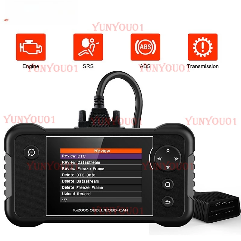 

FX2000 OBD2 Scanner Four Systems ODB2 Automotive Diagnostic Tool Engine/ABS/SRS