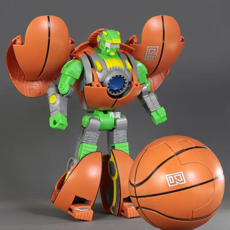 

Transformation Football Toys Robot King Kong Transformed Basketball Warrior Children's Cartoon Puzzle Rugby Police Model Gift