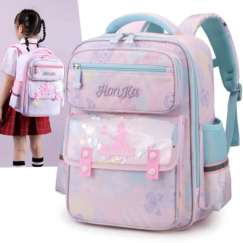 Cute Girls School Bags Children Primary School Backpack Satchel Kids Book Bag Princess Schoolbag Mochila Infantil 3 Colors