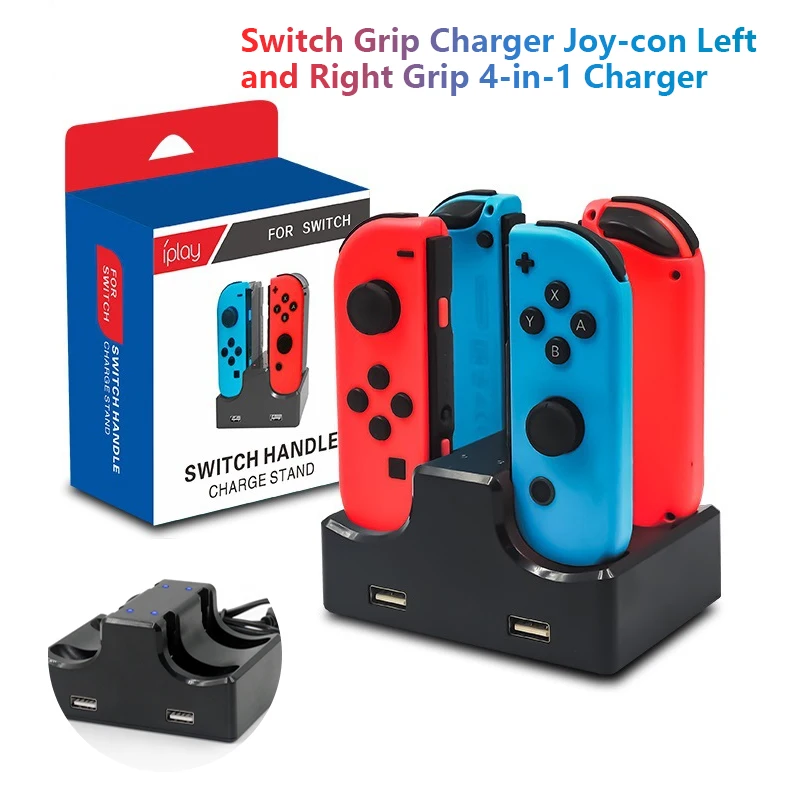 

Applicable nintendo switch oled controller charger Joy-con left and right controller 4-in-1 charging base