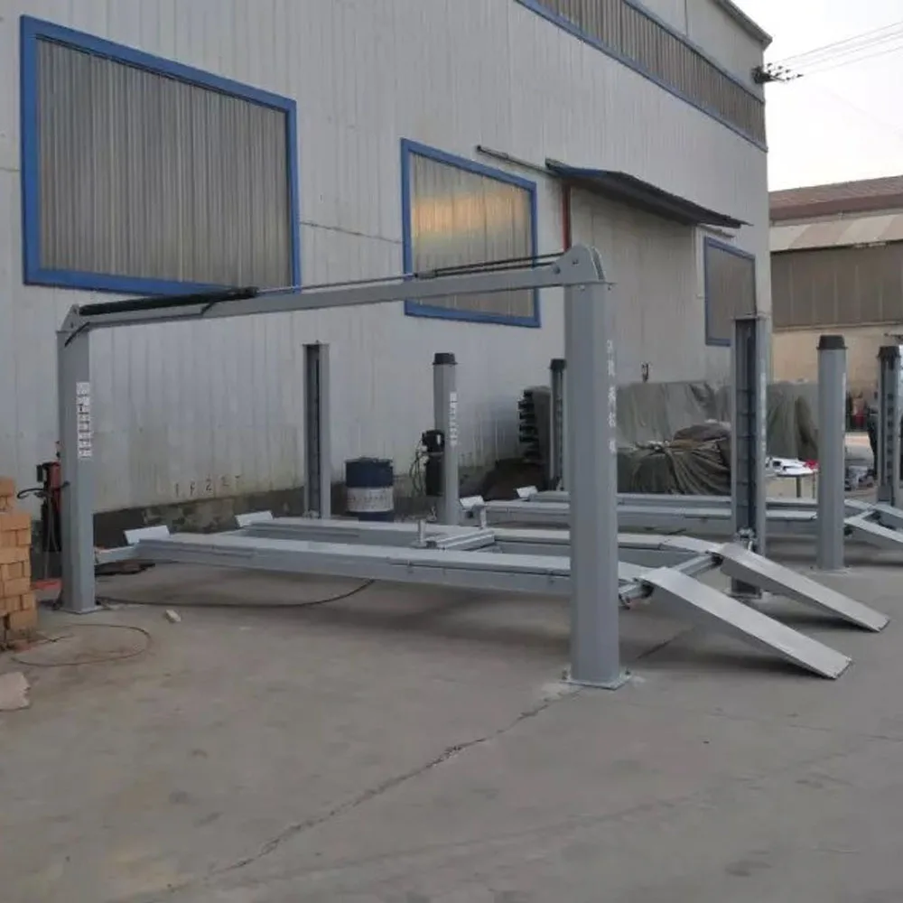 

4 Column Lifting Machine Alignment Lift 4.6m Platform The Total Length 5.8m With Second Lift Jack