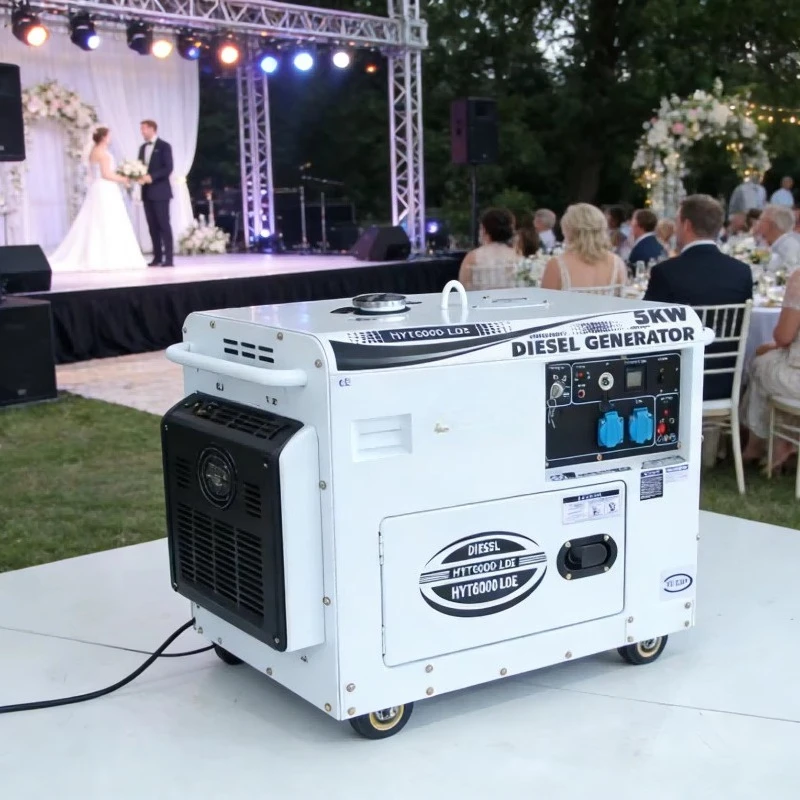 High Quality Diesel Generator Set 120V240V380V 1/3-Phase 5kw Rated Power 3000rpm ATS Remote Control for Factory /Hospital
