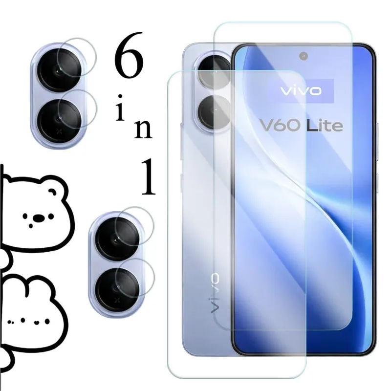 For Vivo V60 Lite 5G glass For Vivo V60 Lite 5G Screen tempered Screen Protective Glass Camera LensFilm For Vivo V60 Lite 5G
