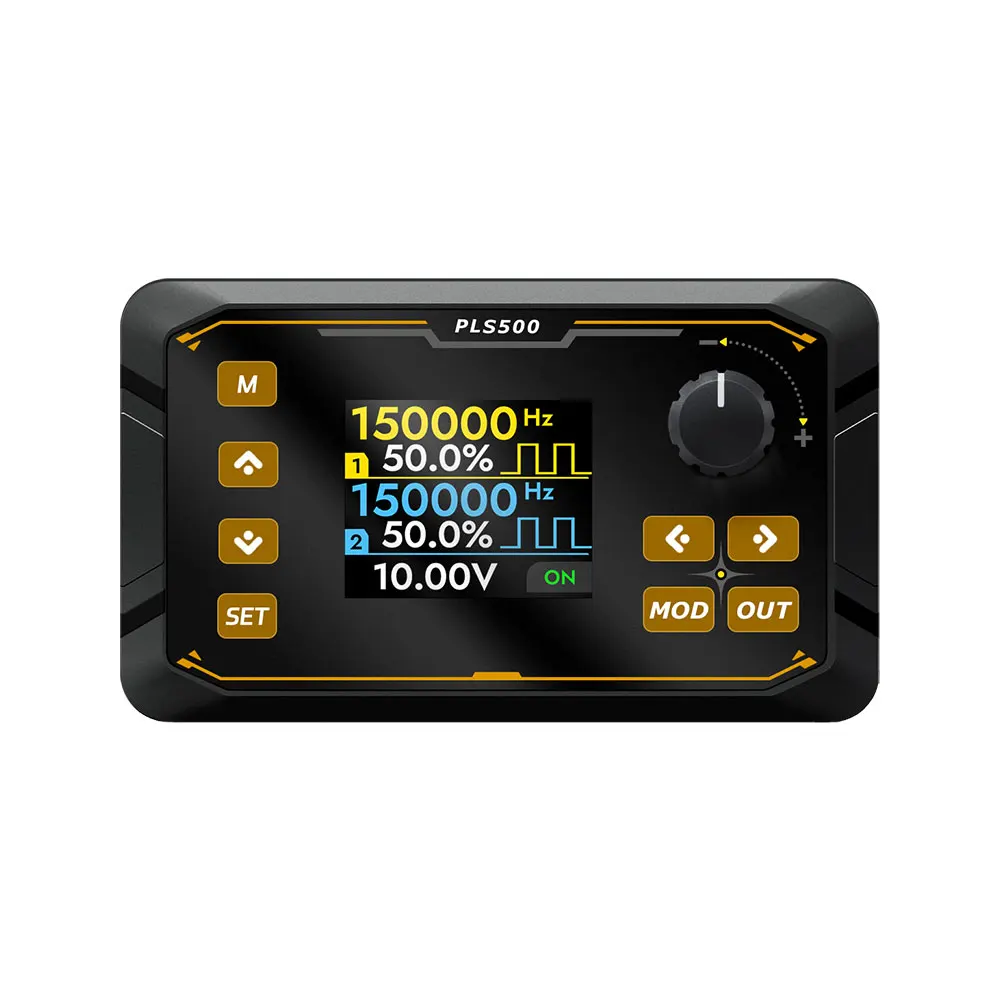 PLS500 Pulse PWM 1Hz~500kHz Signal Generator Time Adjustment and Programmable Duty Cycle for Electrician Tool