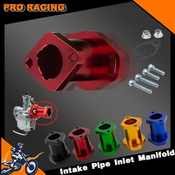 Moto Intake Pipe Inlet Manifold Gasket Screw For VM22 PZ19 PZ26 Carb CNC Intake Manifold Carburetor Adapter Engine Connector