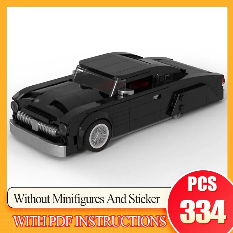

334PCS Hypercar Model MOC Building Bricks Lead Sled Customized Modified Vehicles Modular Technology Gifts Holiday Assemble Toys