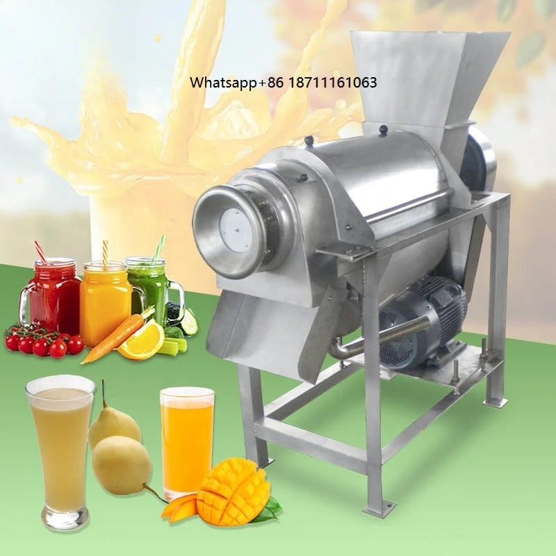 Carrot Press Juice Screw Type Model Zp1500 Industrial Extractor Pineapple Aloe Vera Cold Juice Machine