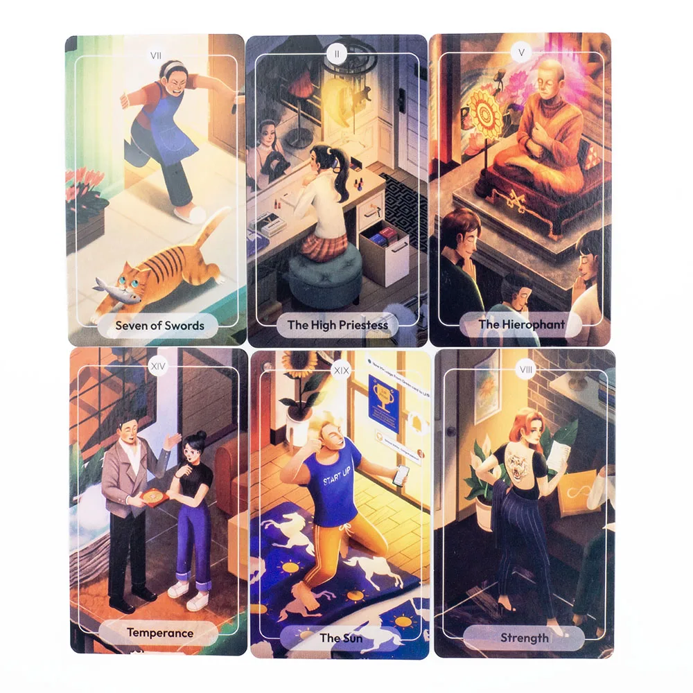 78 Stories Tarot Board Game for Leisure Entertainment Family Gatherings 79 Cards with PDF Guide for Fortune Telling Divination