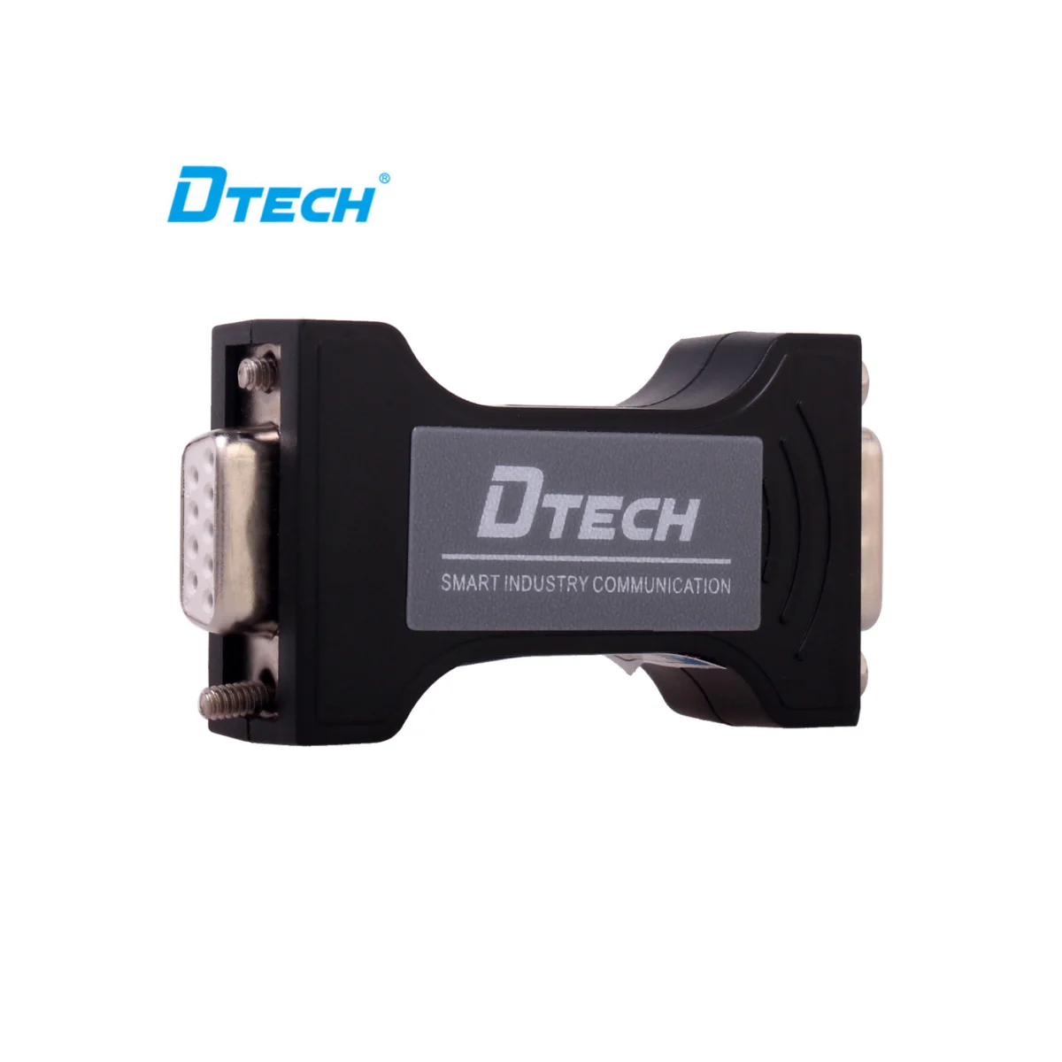 3PCS DTECH Black Passive Metal Industry Converter Industrial Grade RS232 To RS485 Adapter