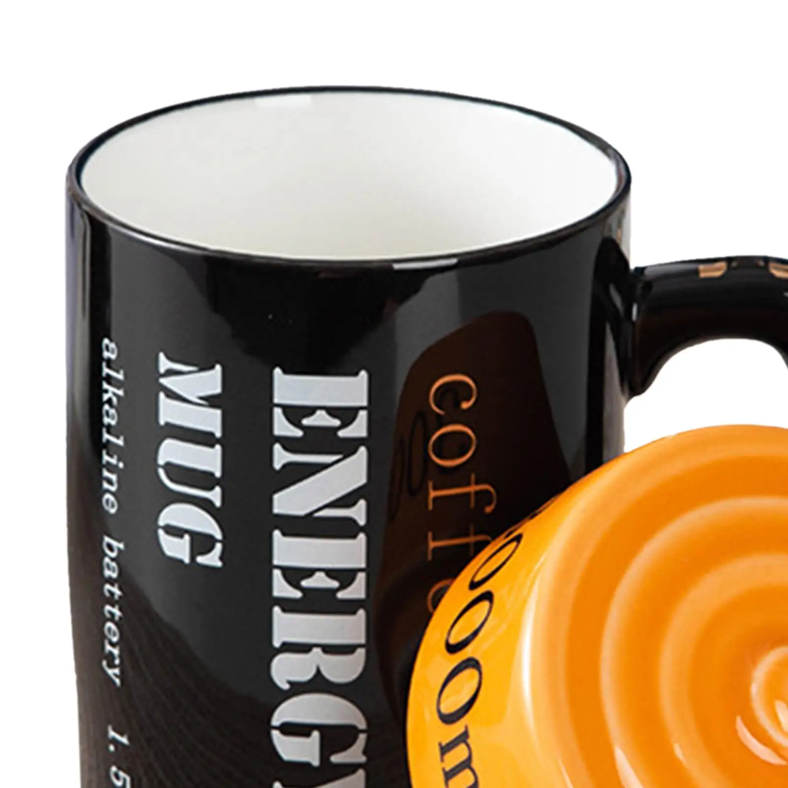 Novelty Ceramic Coffee Mug 350ml with Lid Tae Cup for Family