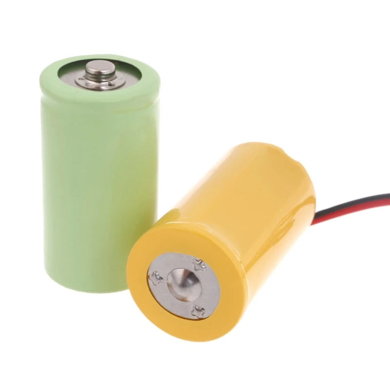 3V LR20 D Dummy Battery LR20 Battery Eliminators Cable Replace 2Pcs 1.5V D Batteries for Flashlight Torch Remote Control