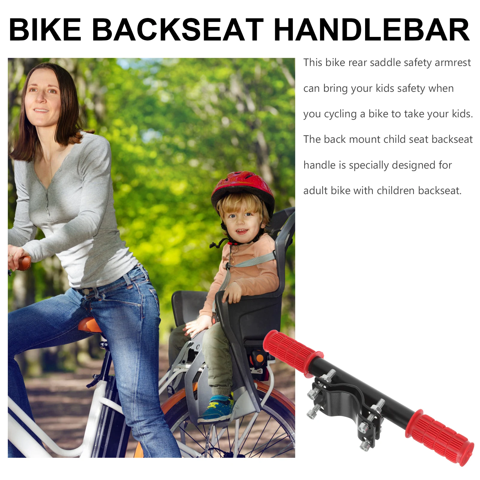 

Bicycle Seat Armrest Safe H lebars Bike Rear Saddle Arm For Kids 25 4 31 8mm Seat Tubes Mountain Bikes Bicycles