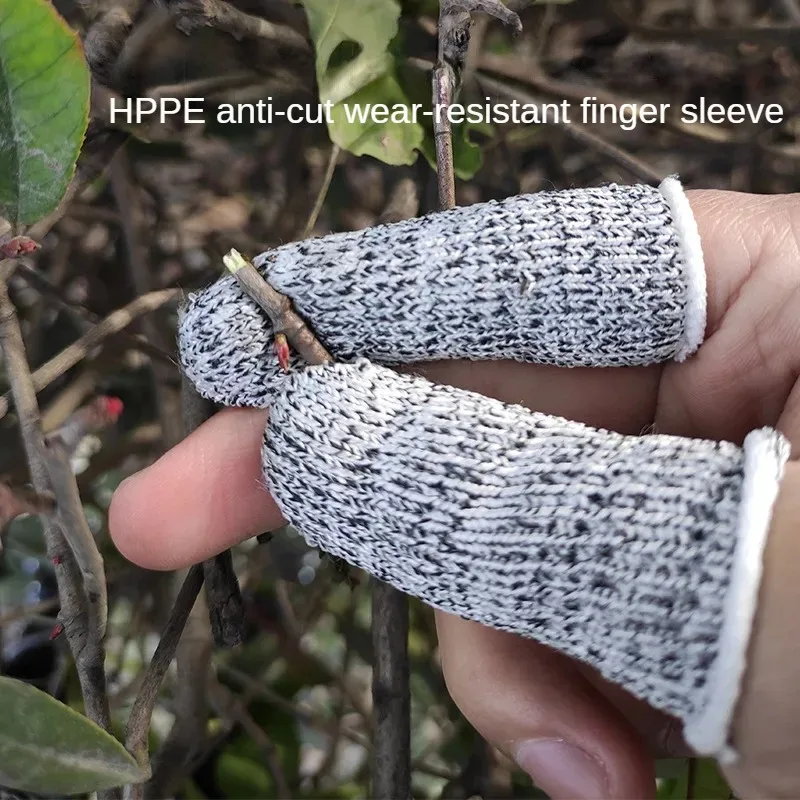20/10Pcs High-strength Safety Anti Cut Fingertip Gloves Picking Finger Cover Finger Peel Fingertip Gloves Kitchen Tools