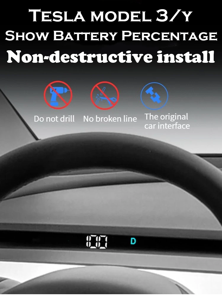 

2019~2022 Tesla HUD Head-up Display For Model 3 HUD Model Y HUD Electronics Speedometer Car GPS Model 3 Model Y Car Accessories