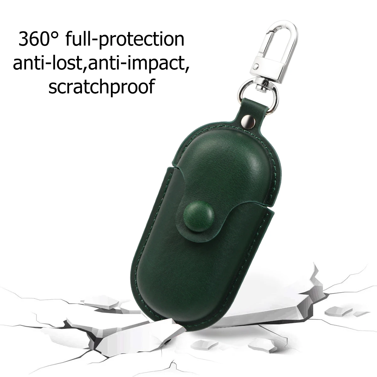 

Portable Earphone Case Scratch proof ganizer Bag for Wireless Headset Long lasting Storage Container Wax Skin Holder