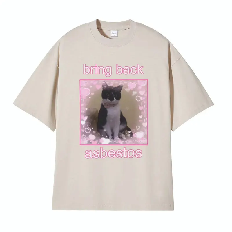 تي شيرت برسومات ، ملابس عتيقة ، قطن ، قطة لطيفة ، تعيد الاعتداء ، أسلوب لطيف ، ميمي ، تي شيرت رجالي