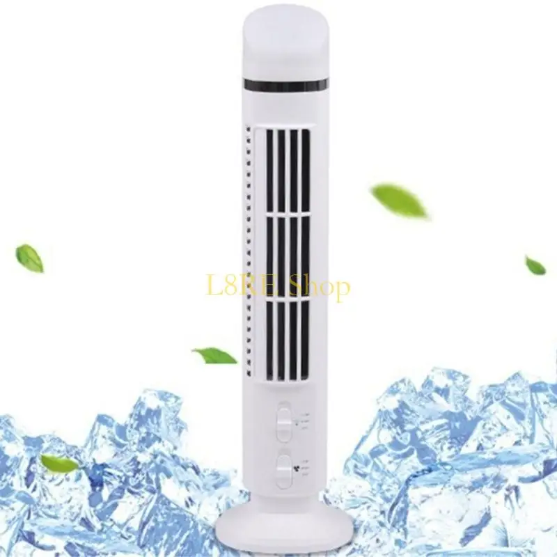 Kipas Menara Penghematan L8RE L8RE dengan LED Lamp Fan Electric Fan Near 2 Gear Speed ​​Miniatur untuk kamar tidur atau studi