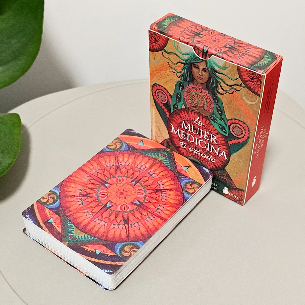 Medicine Woman Oracle - 49 cartes d'arcétype chamanique 10,5 x 7,5 cm pour la guérison et l'empowerment (version espagnole)