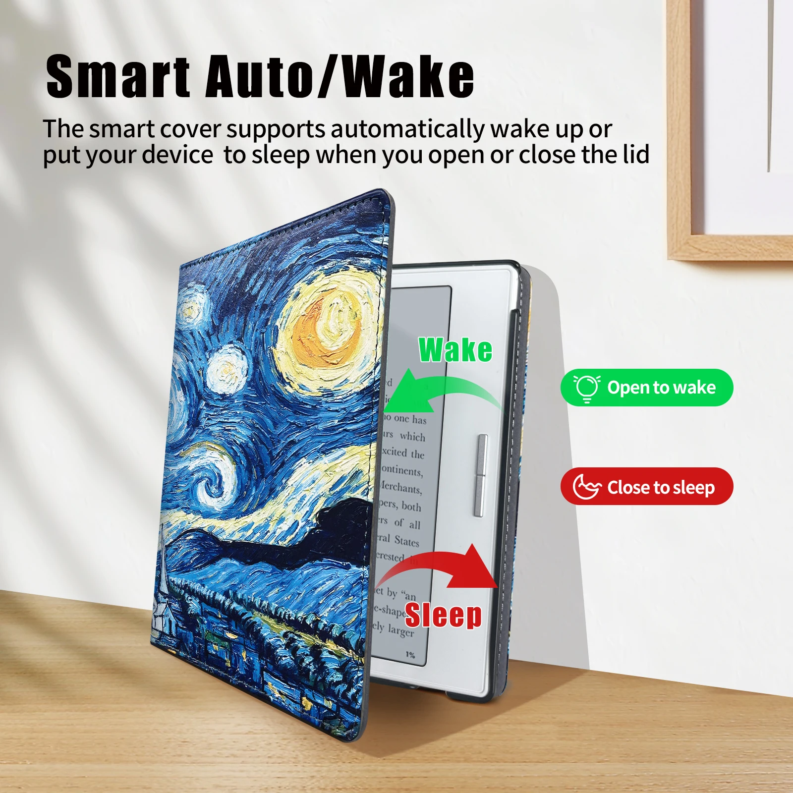 Case for Onyx Boox Page/Galileo & Raphael Series | Built-in Hand Straps & Stand | with Auto Sleep/Wake | PU Leather Smart Cover