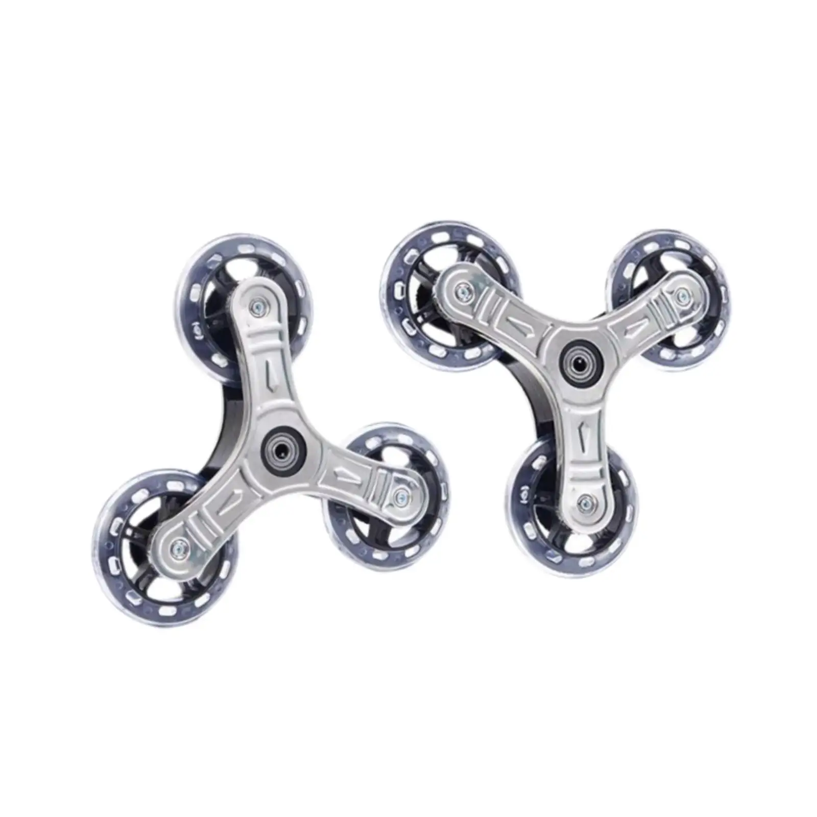 Triangle Stair Climbing Replacement Wheels High Weight PU Stainless Steel for Folding Cart Trolley