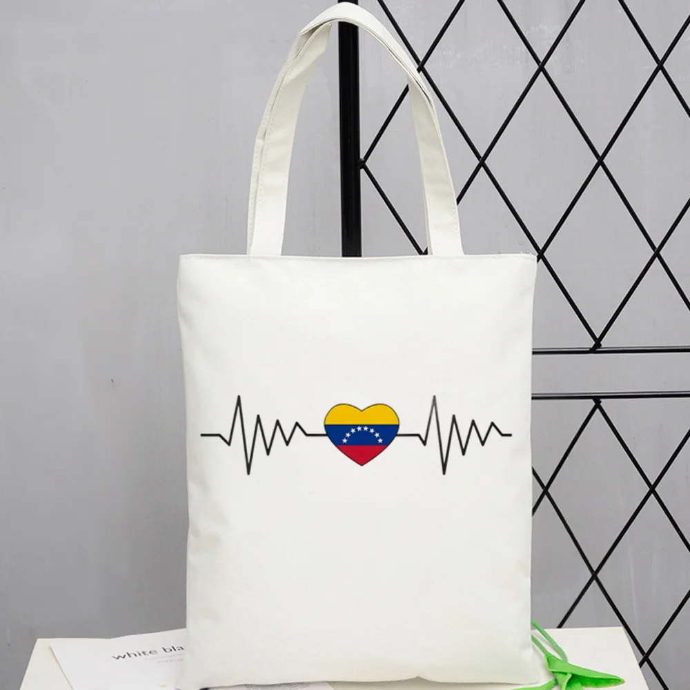 Venezuela shopping bag handbag eco canvas recycle bag jute bag bolsa bag shoping woven boodschappentas bolsa compra grab