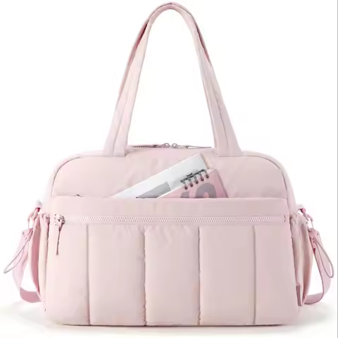 BAGSMART Travel Duffel Bag Gym Bag for Women with Wet Pocket Carry on Weekender Bags Waterproof Hand Luggage Airport Cabin Bag