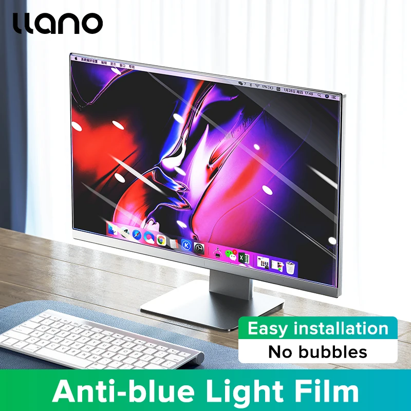 llano Anti-blue Light Screen Film Anti-Reflective Anti-Glare Screen Protector Film for 14-16 Inch Laptop Monitor Screen Protecto