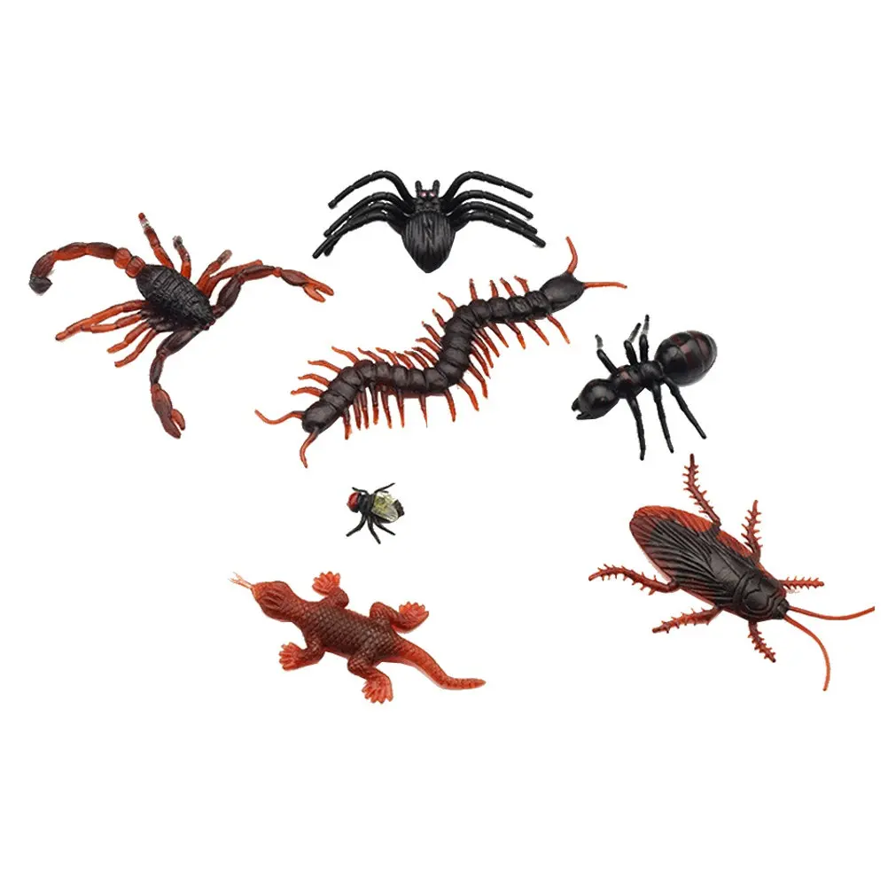 

90 PCS Cute Halloween Decor Fake Bugs Outdoor Toys Insect Model Party Decoration Decorations