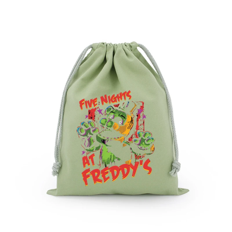 Fnafs حزمة جيب سعة كبيرة حقيبة يد محمولة بنين بنات موضة أنيمي حقيبة كتف لطيف الكرتون حقيبة التخزين هدية عيد ميلاد