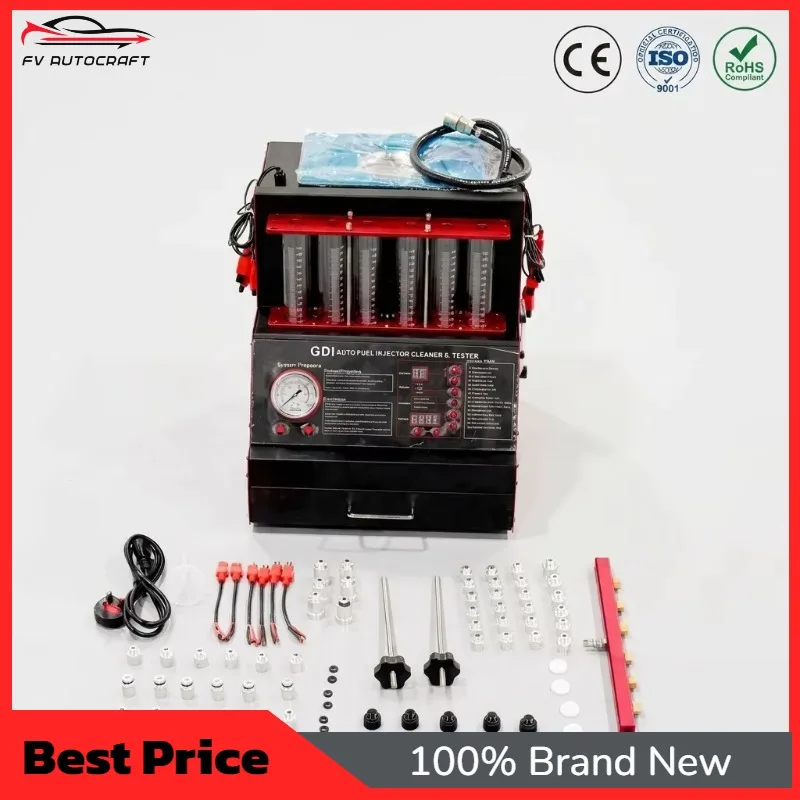 【2026】ANBORoad Factory Direct Car Ultrasonic Injector Cleaning Machine Cylinder High-Pressure Detection Auto Care Equipment
