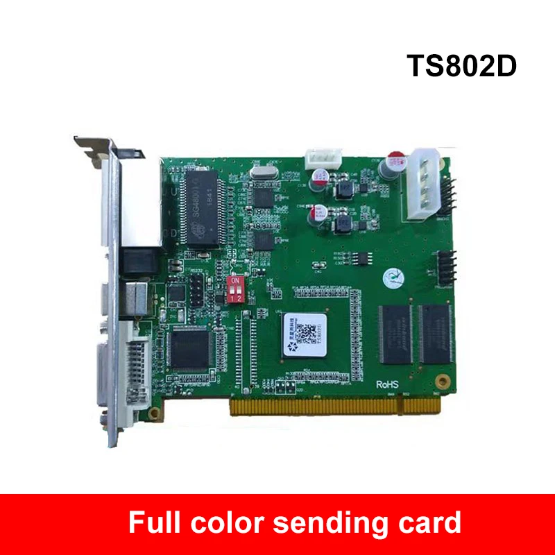 بطاقة إرسال LINSN TS802D شاشة عرض فيديو LED بالألوان الكاملة TS802 متزامنة SD801